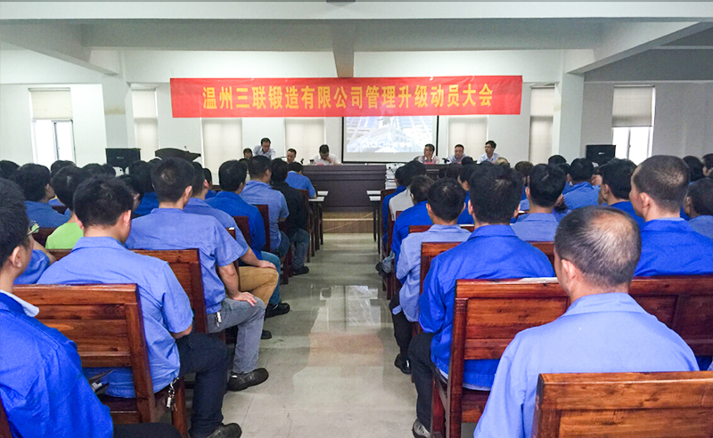 熱烈祝賀2015年9月溫州三聯(lián)鍛造有限公司管理升級(jí)正式啟動(dòng)！