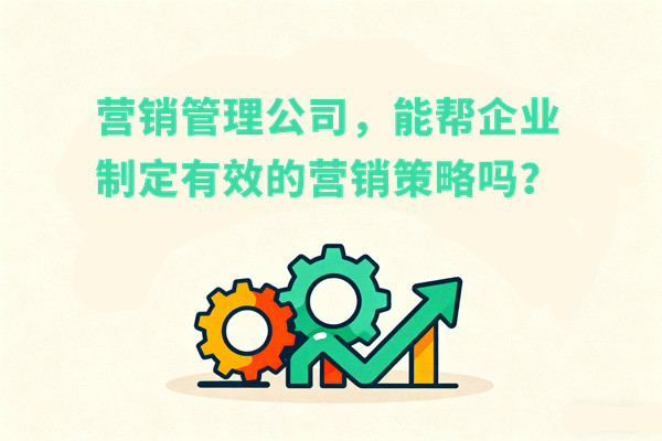 營銷管理公司，能幫企業(yè)制定有效的營銷策略嗎？